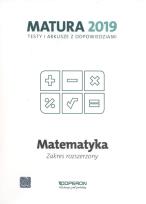 Okładka książki Matematyka Matura 2019 Testy i arkusze Zakres rozszerzony