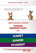 Okładka książki Matematyka z wesołym kangurem Suplement 2018 (Kadet/Junior/Student)