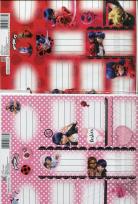 Okładka książki Naklejki na zeszyty Miraculum Biedronka i Czarny Kot 25 sztuk mix wzorów