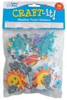 Opakowanie Naklejki piankowe Pogoda 96 sztuk mix wzorów