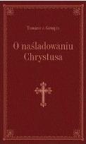 Okładka książki O naśladowaniu Chrystusa (bordo, złoc.)