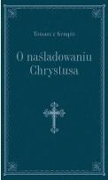 Okładka książki O naśladowaniu Chrystusa (granat, złoc.)