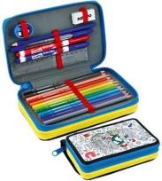 Opakowanie Piórnik Carioca  2 zamki z wyposażeniem