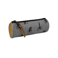 Opakowanie Piórnik szary w czarne rowery