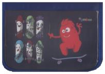 Opakowanie Piórnik szkolny GIMBOO ekonomiczny z wyposażeniem 1 komora, 1 przekładka, niebieski