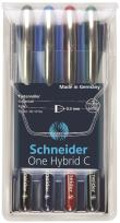 Opakowanie Pióro kulkowe Schneider ONE Hybrid N 0,3 mm, w etui 4 kolory