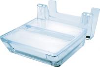 Opakowanie Podajnik do bloczków Z-Notes DONAU, z podstawką na wizytówki, poemność 100 kartek przeźroczysty