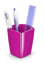Opakowanie Pojemnik na długopisy CEPPro Gloss, polistyren, różowy