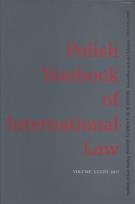 Opakowanie Polish yearbook of international law XXXVII/17