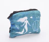 Opakowanie Portfelik, saszetka na suwak Syrenka cekiny