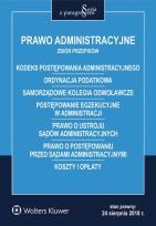 Okładka książki Prawo administracyjne Zbiór przepisów