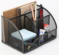 Opakowanie Przybornik biurkowy z miejscem na listy czarny metal