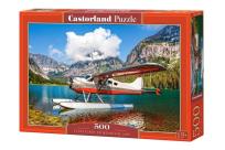 Opakowanie Puzzle 500 Floatplane On Mountain Lake