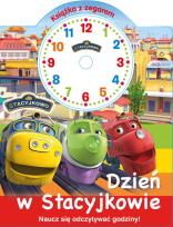Okładka książki Stacyjkowo Książka z zegarem Dzień w Stacyjkowie