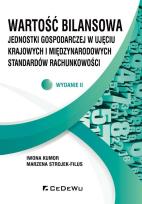 Okładka książki Wartość bilansowa jednostki gospodarczej w ujęciu krajowych i międzynarodowych standardów rachunkowości