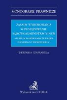 Okładka książki Zasady wyrokowania w postępowaniu sądowoadministracyjnym