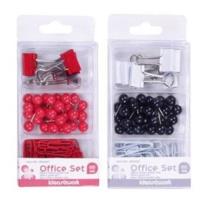 Opakowanie Zestaw biurowy pinezki, klipy i spinacze mix 66 sztuk