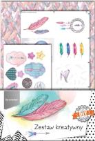 Opakowanie Zestaw kreatywny piórko