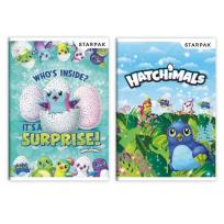 Opakowanie Zeszyt A5 w trzy linie kolorowe 16 kartek Hatchimals 20 sztuk mix