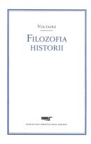 Okładka książki Filozofia historii -Voltaire