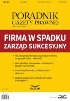 Opakowanie Firma w spadku - zarząd sukcesyjny