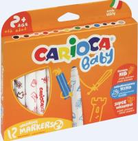 Opakowanie Flamastry Maxi Baby 12 kolorów bls CARIOCA