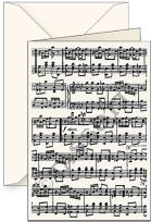 Opakowanie Karnet B6 + koperta Music