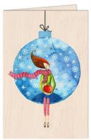 Opakowanie Karnet drewniany C6 + koperta Święta Kobieta