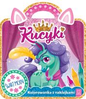 Okładka książki KUCYKI ŚWIAT MODY KOLOROWANKA Z NAKLEJKAMI