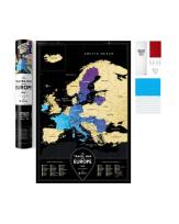 Opakowanie MAPA ZDRAPKA TRAVEL MAP BLACK EUROPE