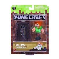 Opakowanie Minecraft - figurka Alex z łodzią