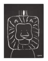 Opakowanie Notes A4/46K czarny z Lwem