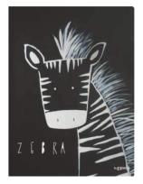 Opakowanie Notes A4/46K czarny z Zebrą