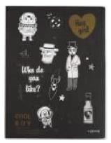 Opakowanie Notes A5/80K Czarny Hey Girl