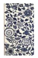 Opakowanie Notes H5/96K Biały Granatowe Kwiaty i Liście