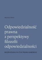Okładka książki Odpowiedzialność prawna z perspektywy filozofii odpowiedzialności