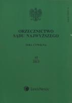 Opakowanie Orzecznictwo Sądu Najwyższego Izba Cywilna 10/2013