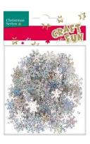 Opakowanie Ozdoba dekoracyjna confetti płatki śniegu 30g
