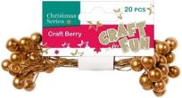 Opakowanie Ozdoba Jagody złote 20 szt. BN
