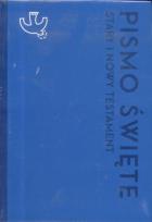 Okładka książki Pismo Święt ST i NT duże niebieskie