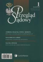 Opakowanie Przegląd Sądowy 1/2012