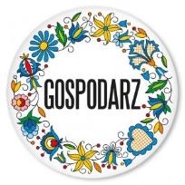 Opakowanie Przypinka duża - gospodarz kaszukska 58 mm