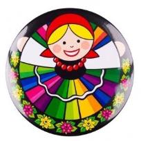 Opakowanie Przypinka duża - Łowiczanka 58 mm FOLKSTAR