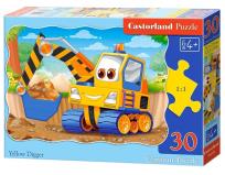 Opakowanie Puzzle 30 Żółta koparka CASTOR