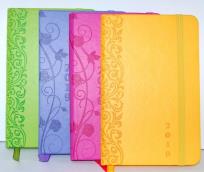 Opakowanie terminarzyk 9x14 Vivella z gumką kolorowy brzeg