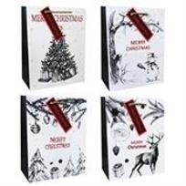 Opakowanie Torba prezentowa 18x23cm Choinka Bałwan (12szt)