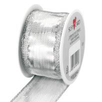 Opakowanie Wstążka 2mx40mm srebrna