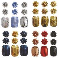 Opakowanie Zestaw do pakowania mix kolorów rozetki + wstążki