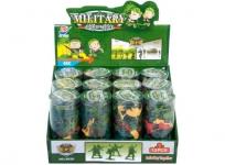 Opakowanie Zestaw figurek w tubie wojsko