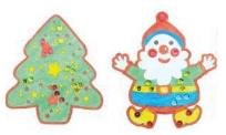 Opakowanie Zestaw kreatywny mikołaj i choinka